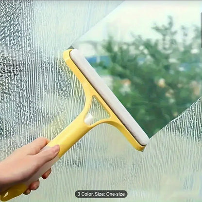 3-in-1 Multifunctional Handheld Window Cleaner with Sprayer,   Glass, Mirror, Tile, and Car Windshield Cleaning Tool -