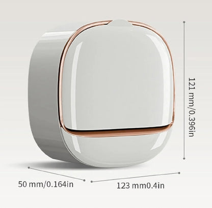 Wall Mounted Soap Holder with Lid and Tray (Comes with Free Self Adhesive Wall Hook