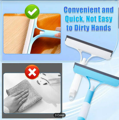 3-in-1 Multifunctional Handheld Window Cleaner with Sprayer,   Glass, Mirror, Tile, and Car Windshield Cleaning Tool -